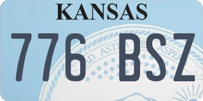 KS license plate 776BSZ