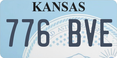 KS license plate 776BVE