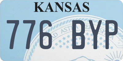 KS license plate 776BYP