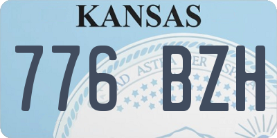 KS license plate 776BZH
