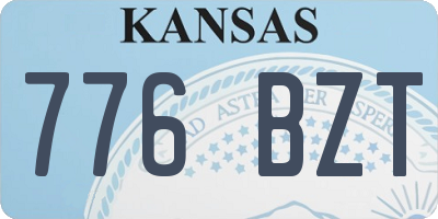 KS license plate 776BZT