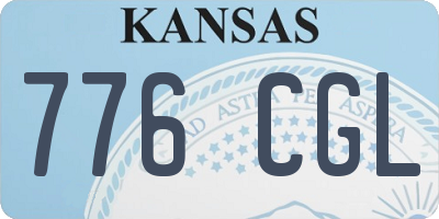 KS license plate 776CGL