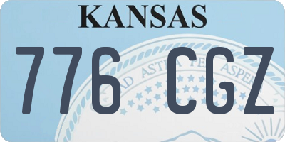KS license plate 776CGZ