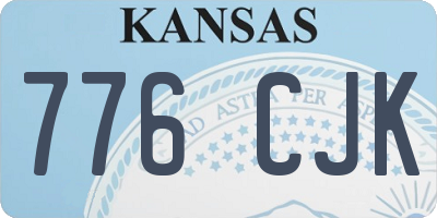 KS license plate 776CJK