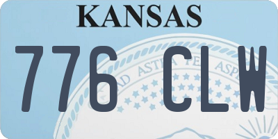 KS license plate 776CLW