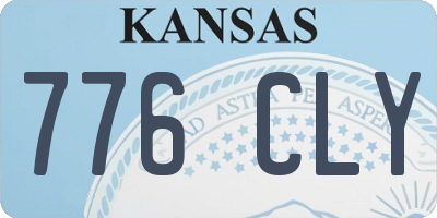 KS license plate 776CLY