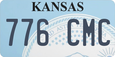 KS license plate 776CMC