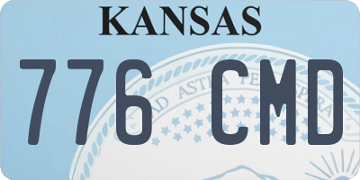 KS license plate 776CMD
