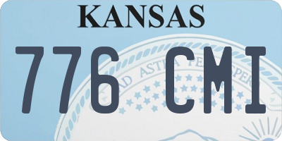 KS license plate 776CMI