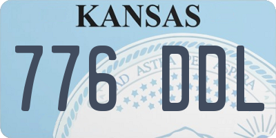 KS license plate 776DDL