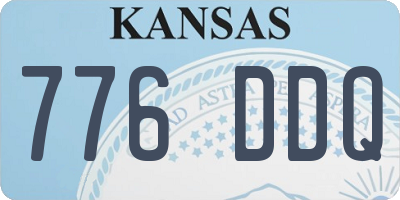 KS license plate 776DDQ