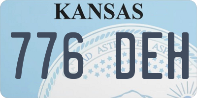 KS license plate 776DEH