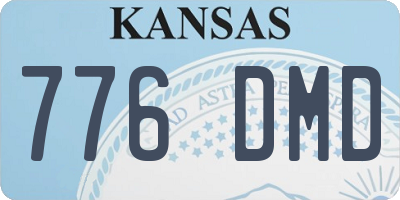 KS license plate 776DMD