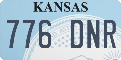 KS license plate 776DNR