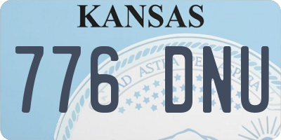 KS license plate 776DNU