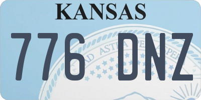 KS license plate 776DNZ
