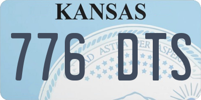 KS license plate 776DTS
