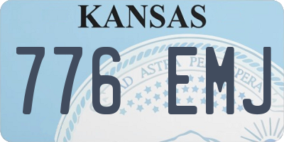 KS license plate 776EMJ