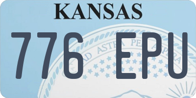KS license plate 776EPU