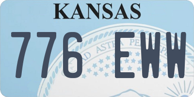 KS license plate 776EWW