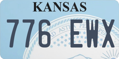 KS license plate 776EWX