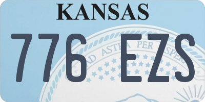 KS license plate 776EZS