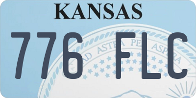 KS license plate 776FLC