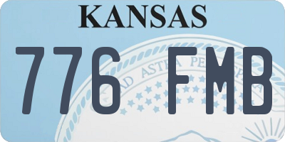 KS license plate 776FMB