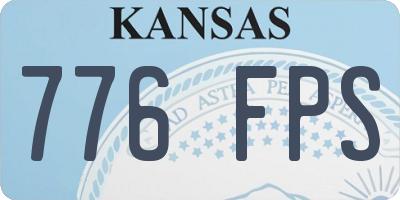 KS license plate 776FPS