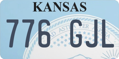 KS license plate 776GJL
