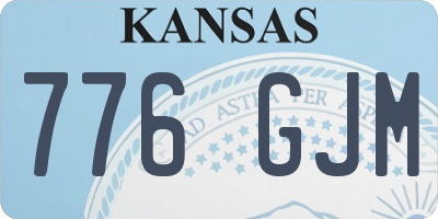 KS license plate 776GJM