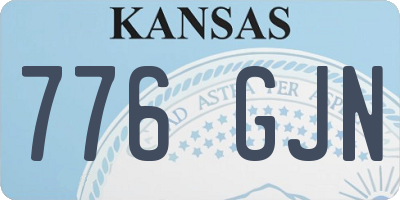 KS license plate 776GJN