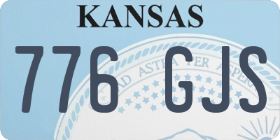 KS license plate 776GJS