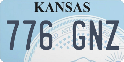 KS license plate 776GNZ