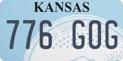 KS license plate 776GOG