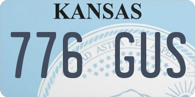 KS license plate 776GUS