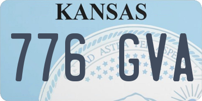 KS license plate 776GVA