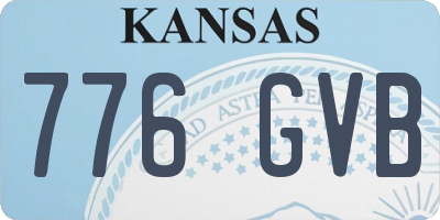 KS license plate 776GVB