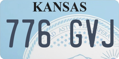 KS license plate 776GVJ