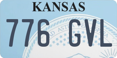 KS license plate 776GVL