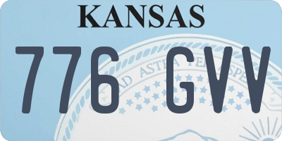 KS license plate 776GVV