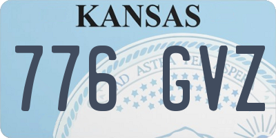 KS license plate 776GVZ