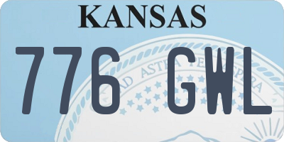 KS license plate 776GWL