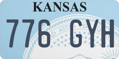 KS license plate 776GYH