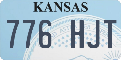 KS license plate 776HJT