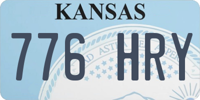 KS license plate 776HRY