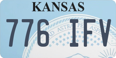 KS license plate 776IFV