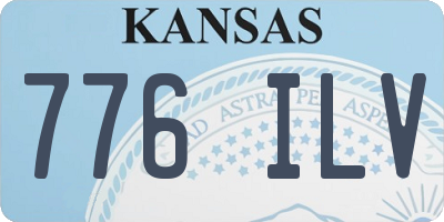 KS license plate 776ILV