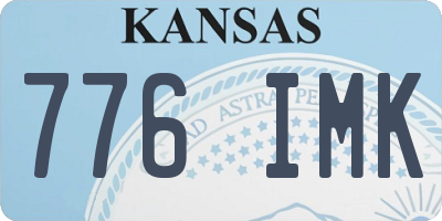 KS license plate 776IMK
