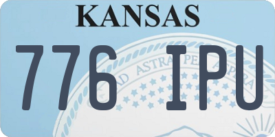KS license plate 776IPU